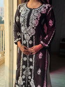 Riwayat Premium Heavy Work Modal Kurta - Chikankari official