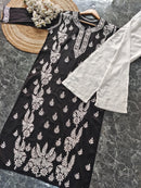 Riwayat Straight Fit Modal Kurti - Chikankari official