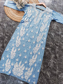 Riwayat Straight Fit Modal Kurti - Chikankari official