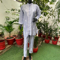 Roman Silk Co ord Sets - Chikankari official