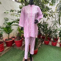 Roman Silk Co ord Sets - Chikankari official