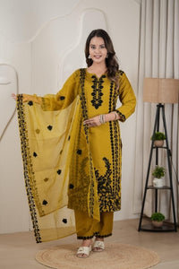 Roman Silk Ethnic Suit set - Chikankari official
