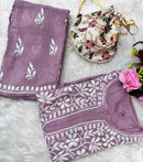 Santoshi Special Chikan Daman Co ord Set - Chikankari official