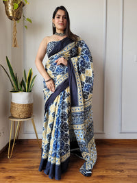 Saree With blouse 55+ Designs - Chikankari official