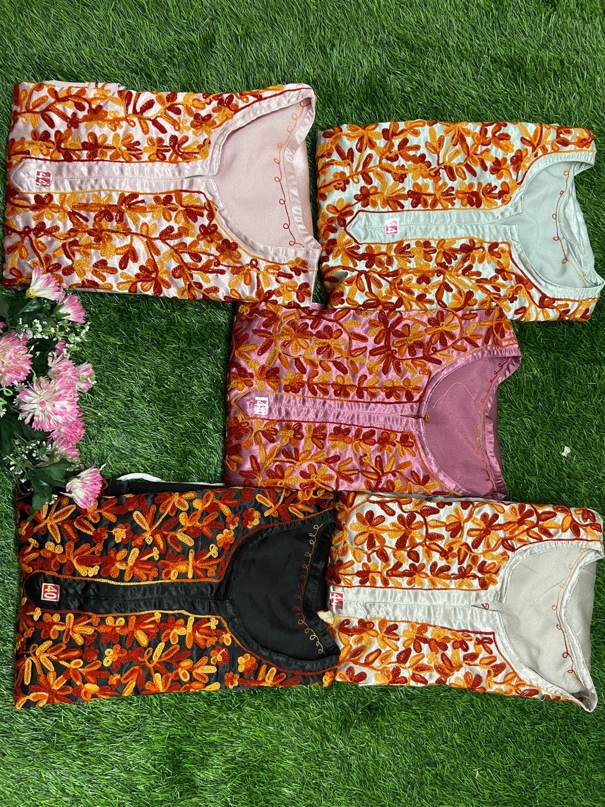 Sartin Winter special silky Plazzo Combo - Chikankari official