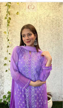 Shaded Fancy Mukaish Work Chikankari Set - Chikankari official