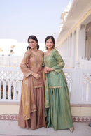 Sharara dupatta Set Viral Ethnic set - Chikankari official