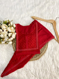 Short Dhoti Co ord Set - Chikankari official