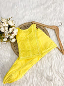 Short Dhoti Co ord Set - Chikankari official