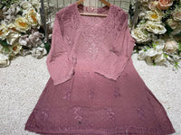 short Dobby cotton top ( limited stock ) - Chikankari official