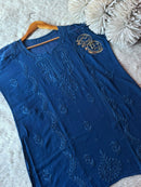 Short Heavywork viscose top - Chikankari official