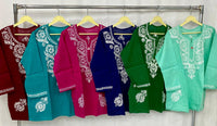 Short Kashmiri Chikan Top - Chikankari official