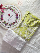 Short Summer Refresher Chikankari Top - Chikankari official