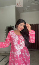 Short Summer Refresher Chikankari Top - Chikankari official