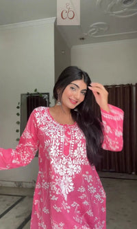 Short Summer Refresher Chikankari Top - Chikankari official