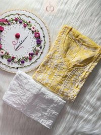 Short Summer Refresher Chikankari Top - Chikankari official