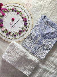 Short Summer Refresher Chikankari Top - Chikankari official