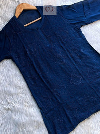 Short Viscose Pair - Chikankari official