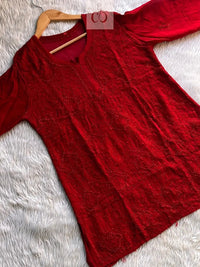Short Viscose Pair - Chikankari official