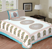 Single Bedsheets Autoloom - Chikankari official