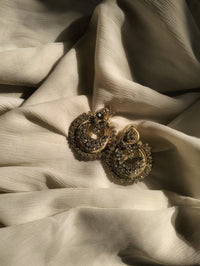 Sitara Studs - Minimal Pearl Drop Earrings - Chikankari official