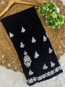 Sleeveless Rayon Kurti with Embroidery - Chikankari official