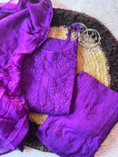 Sleveeless Noodle Strap Rayon 3pc Set - Chikankari official