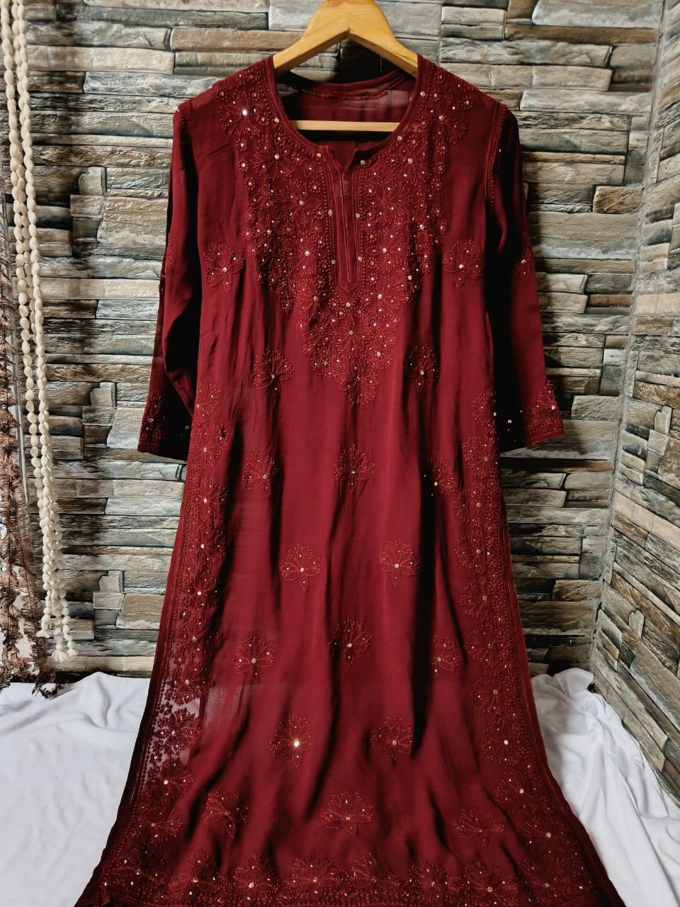 Small Sizes Viscose Muqaish Chikankari - Chikankari official