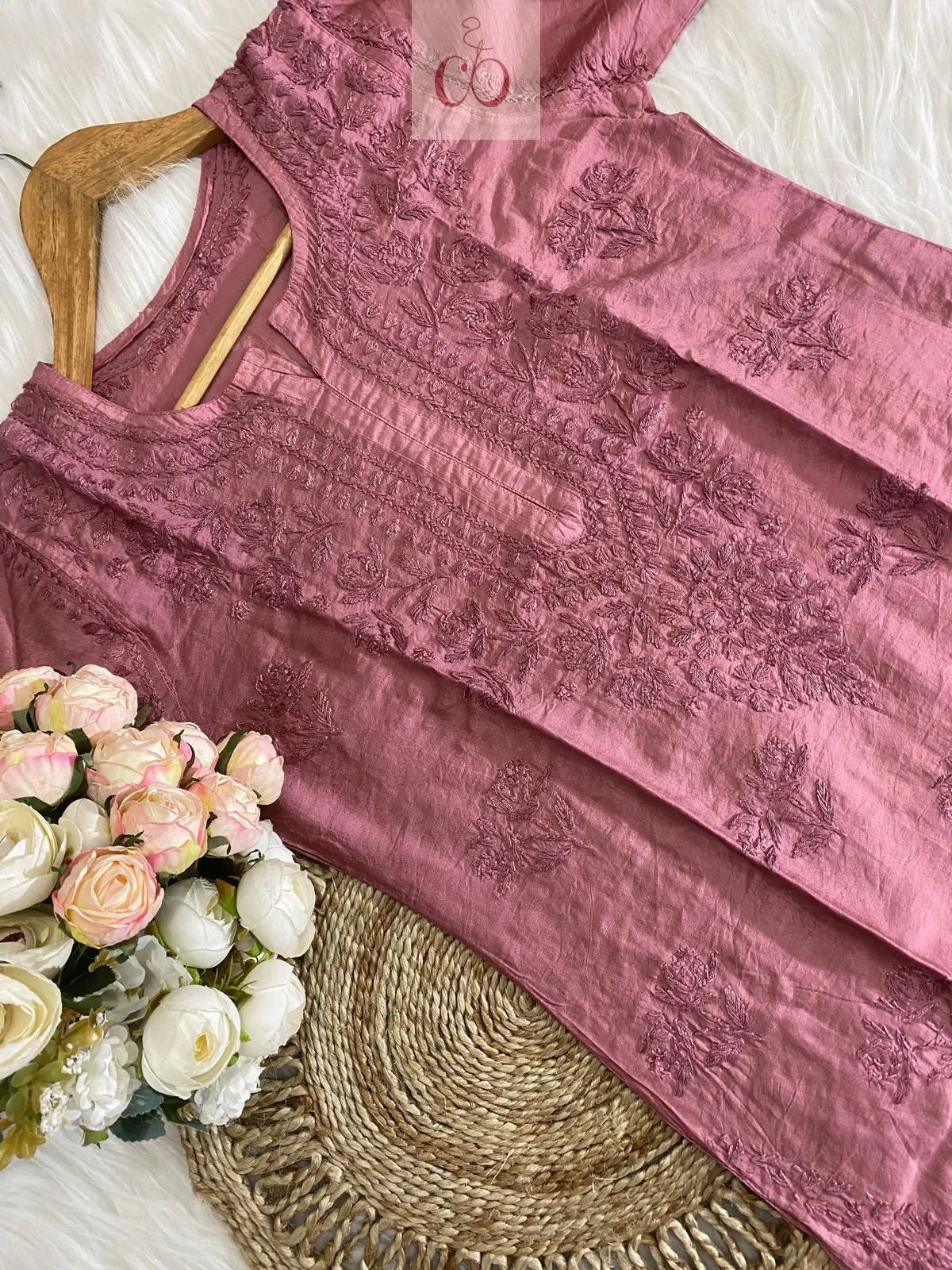 Smooth Soft Chanderi Article By Chikankariofficial - Chikankari official