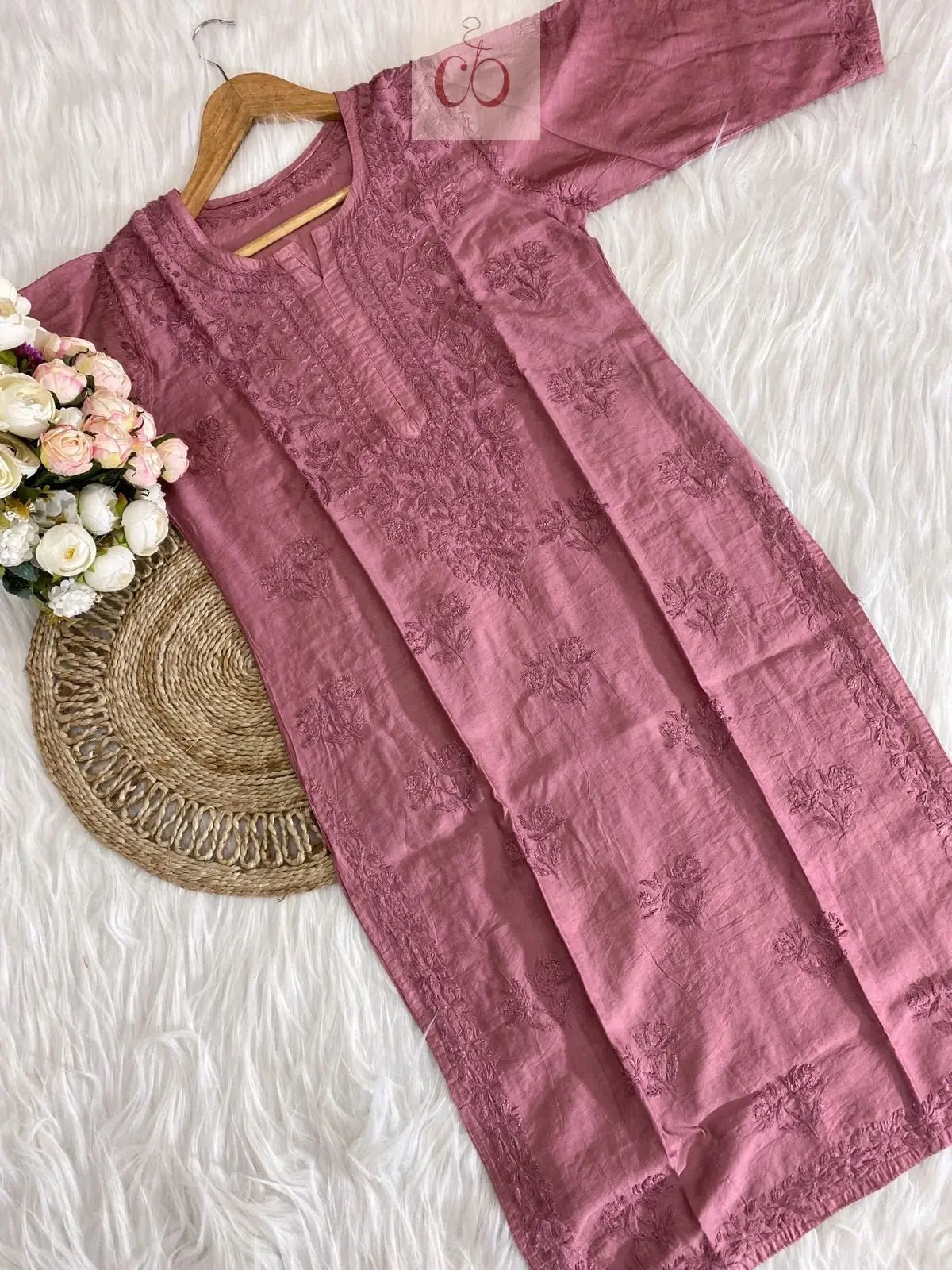 Smooth Soft Chanderi Article By Chikankariofficial - Chikankari official