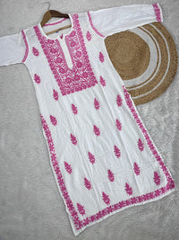 Soft & Beautifull Rayon Kurtis - Chikankari official