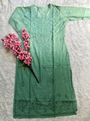 Soft Chanderi Dyeable Beautiful shades Kurtis - Chikankari official