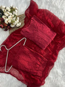 Soft Chanderi Rangrez 3pc Set - Chikankari official
