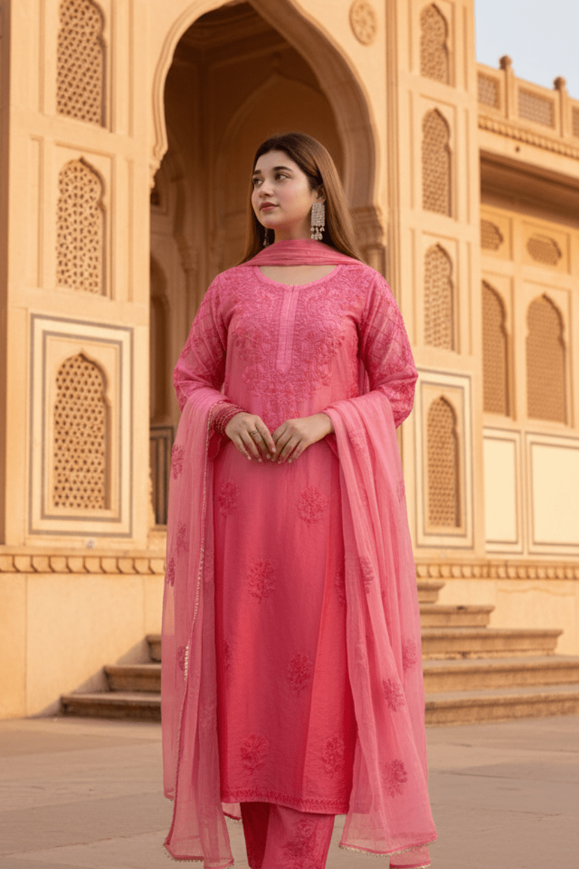Soft Chanderi Rangrez 3pc Set