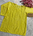 Soft Chanderi Short atop - Chikankari official