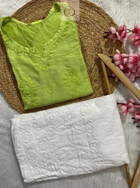 Soft Chanderi Short atop - Chikankari official