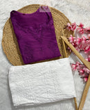 Soft Chanderi Short atop - Chikankari official
