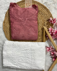 Soft Chanderi Short atop - Chikankari official