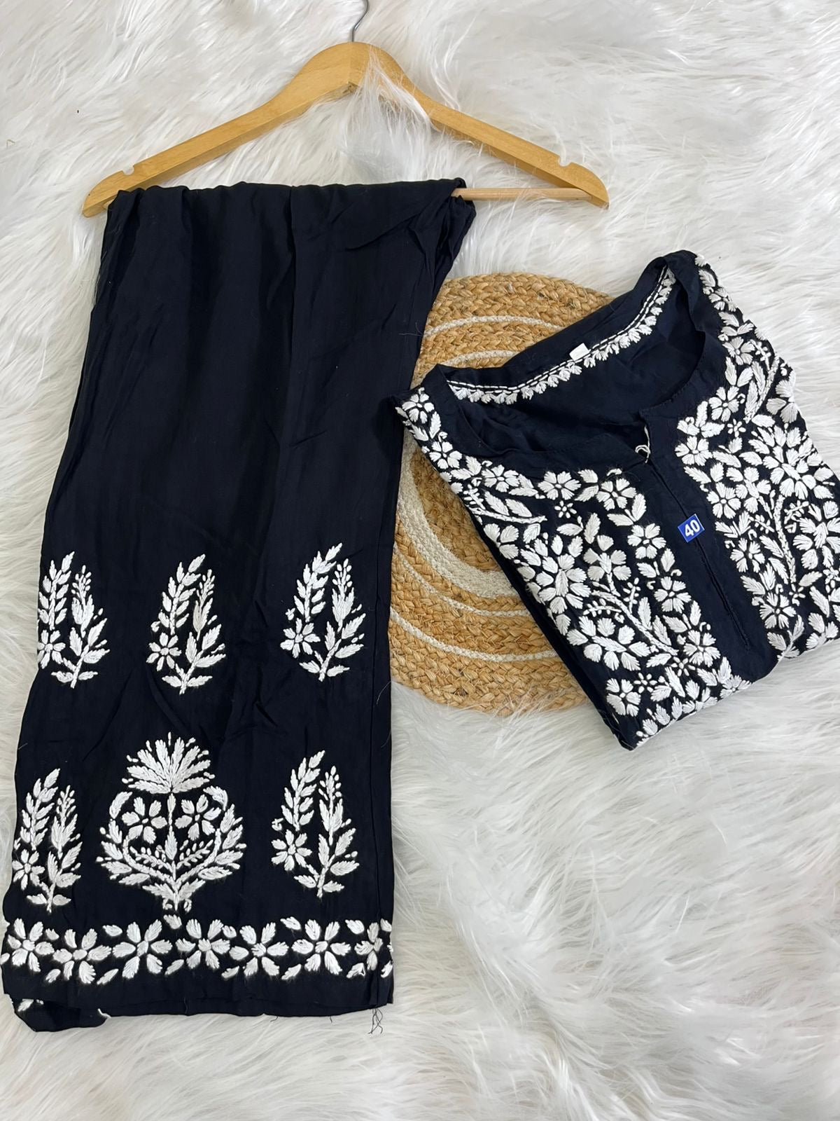 Soft & Comfort Modal Co ord Set Roshni Special - Chikankari official