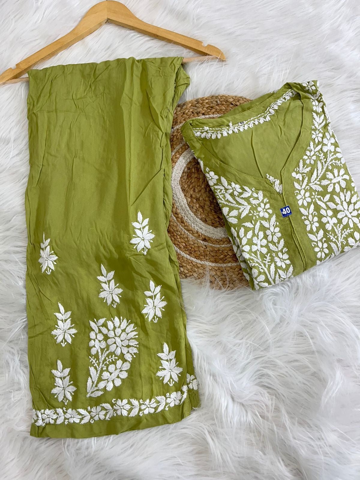Soft & Comfort Modal Co ord Set Roshni Special - Chikankari official