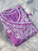 Soft & Comfort Plus size Angrakha - Chikankari official