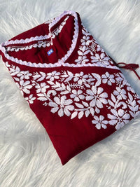 Soft & Comfort Plus size Angrakha - Chikankari official