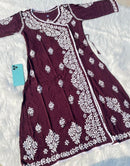 Soft & Comfort Plus size Angrakha - Chikankari official