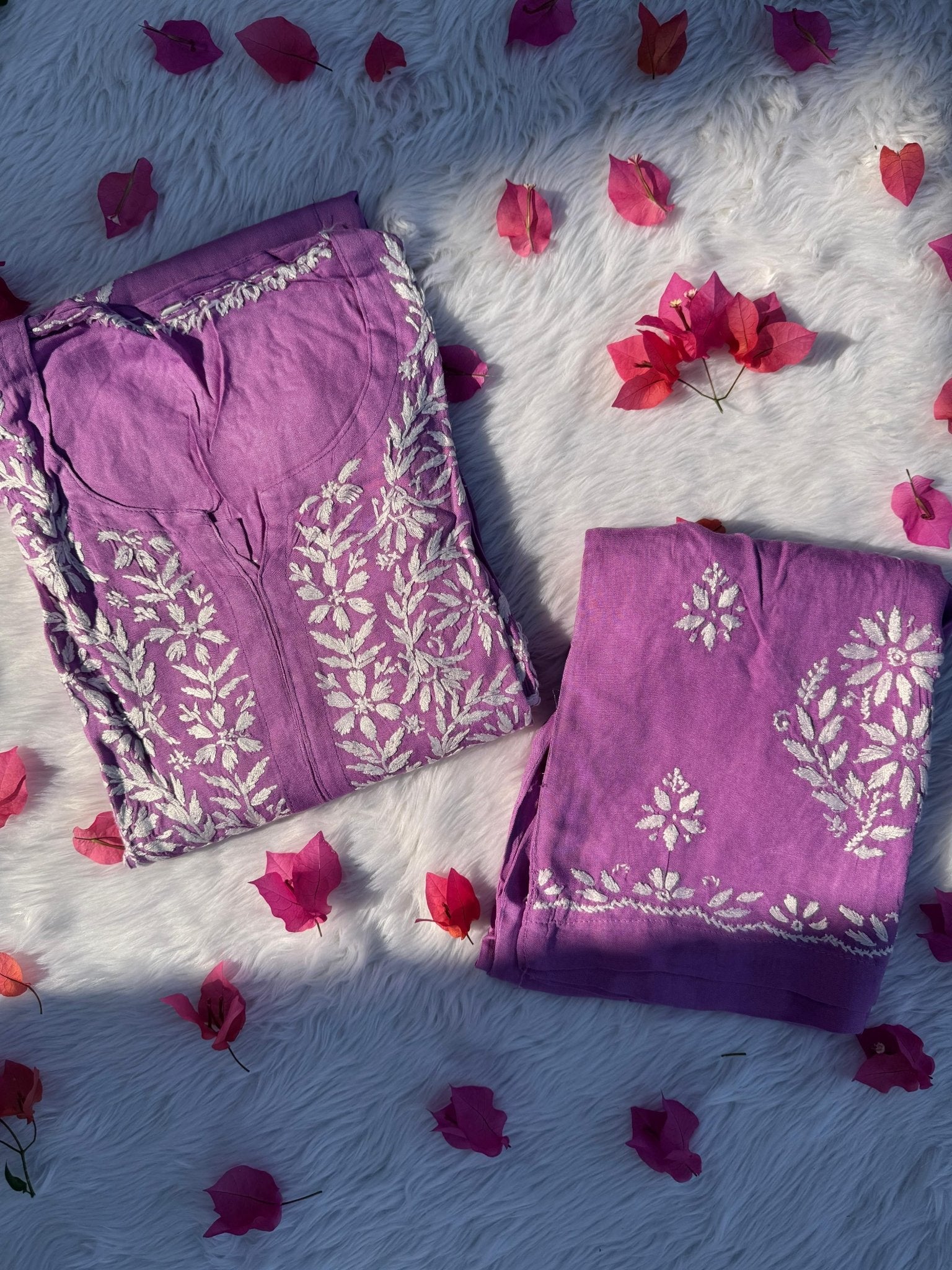 Soft & Comfy Rayon Co ord - Chikankari official