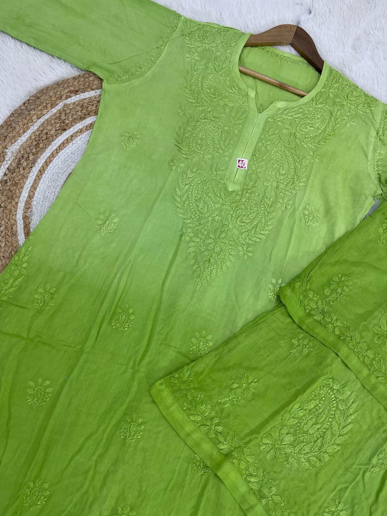 Soft & Comfy Reyon Dye Set - Chikankari official