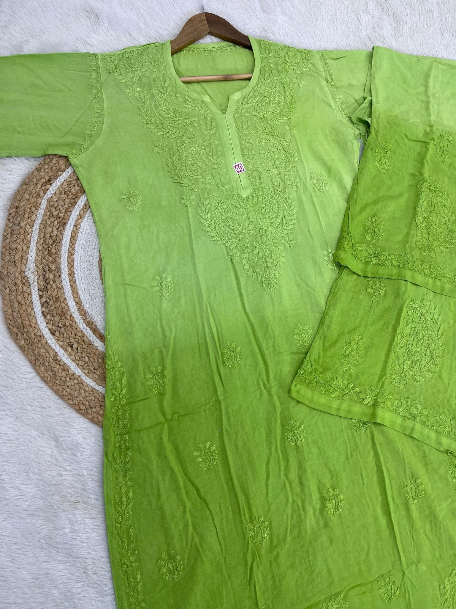 Soft & Comfy Reyon Dye Set - Chikankari official
