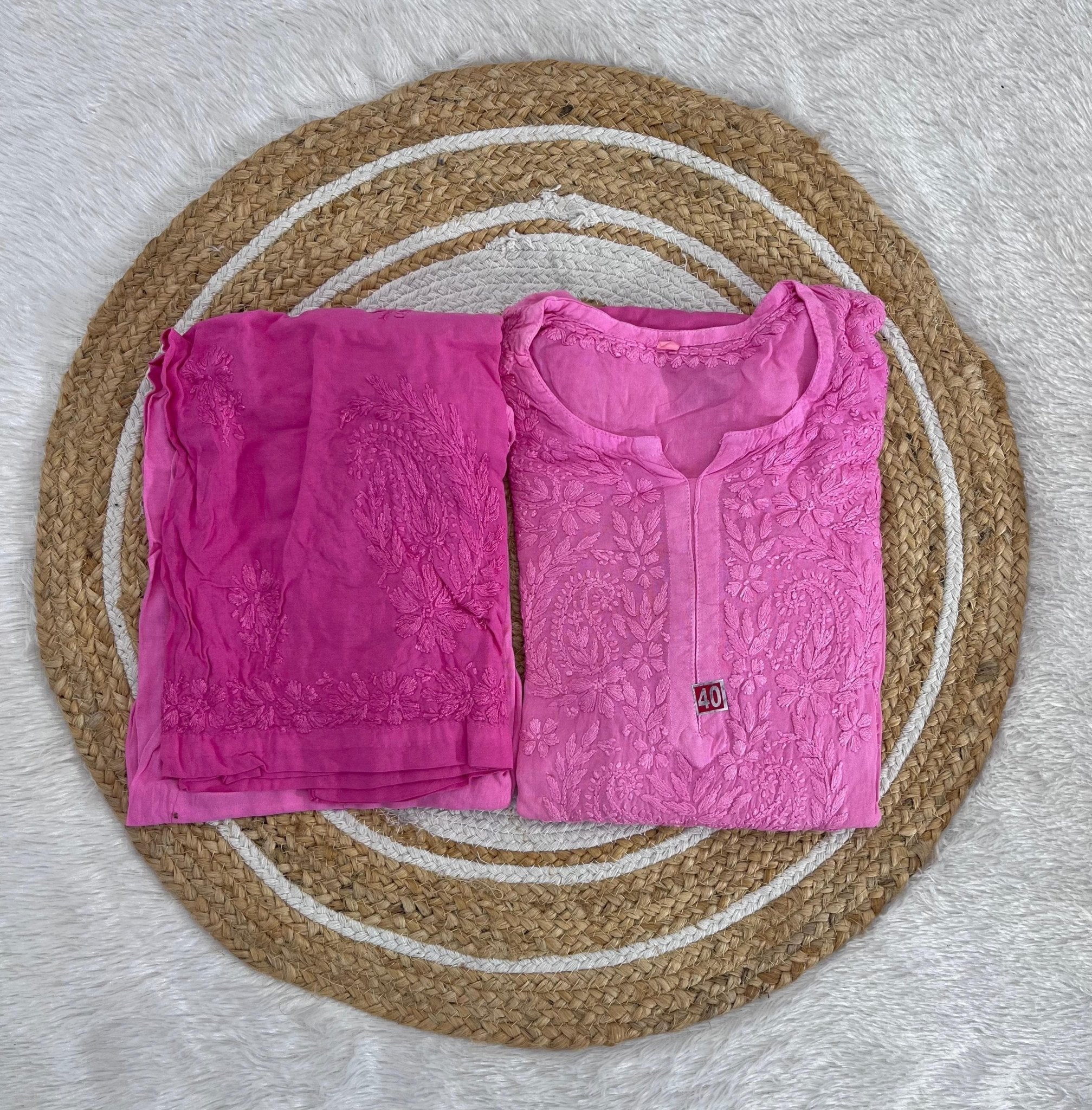Soft & Comfy Reyon Dye Set - Chikankari official