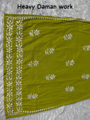 Soft Daman Mul Kurti And Plazzo combo - Chikankari official