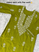 Soft Daman Mul Kurti And Plazzo combo - Chikankari official