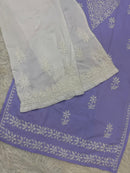 Soft Daman Mul Kurti And Plazzo combo - Chikankari official